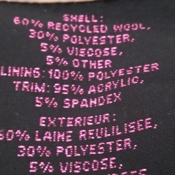 Black Skater HiLo Wool Blend High Neck Detachable Hood Leopard Lined Coat Sz4 - Picture 12 of 13